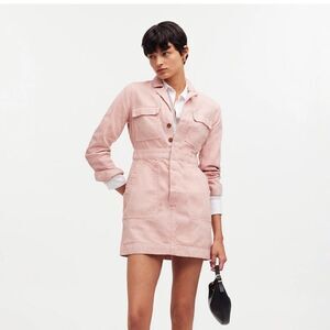 NWT Madewell x MN Dye Studio Denim Patch-Pocket Mini Dress
